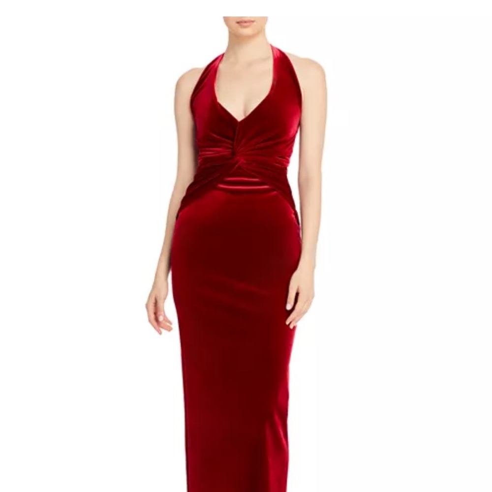Chiara Boni Red Maxi Pencil Dress Cocktail